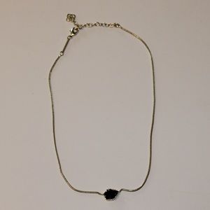 Kendra Scott gold and black necklace
